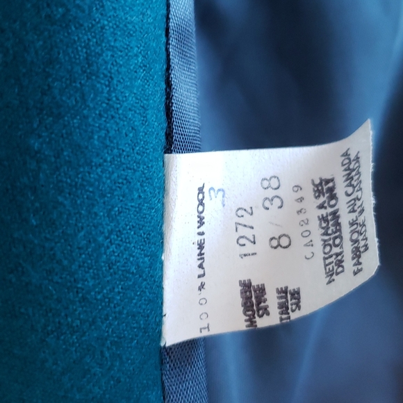 (8) Vintage Looks 100% Wool Blazer Business Office Professional Trending Classic - Picture 4 of 8